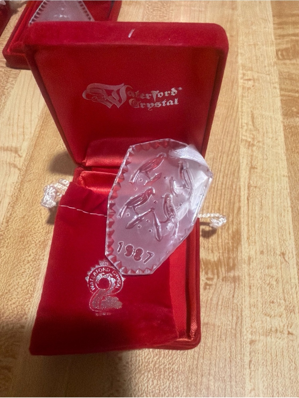 1987 Waterford Crystal Annual Ornament from the "12 Days of Christmas"